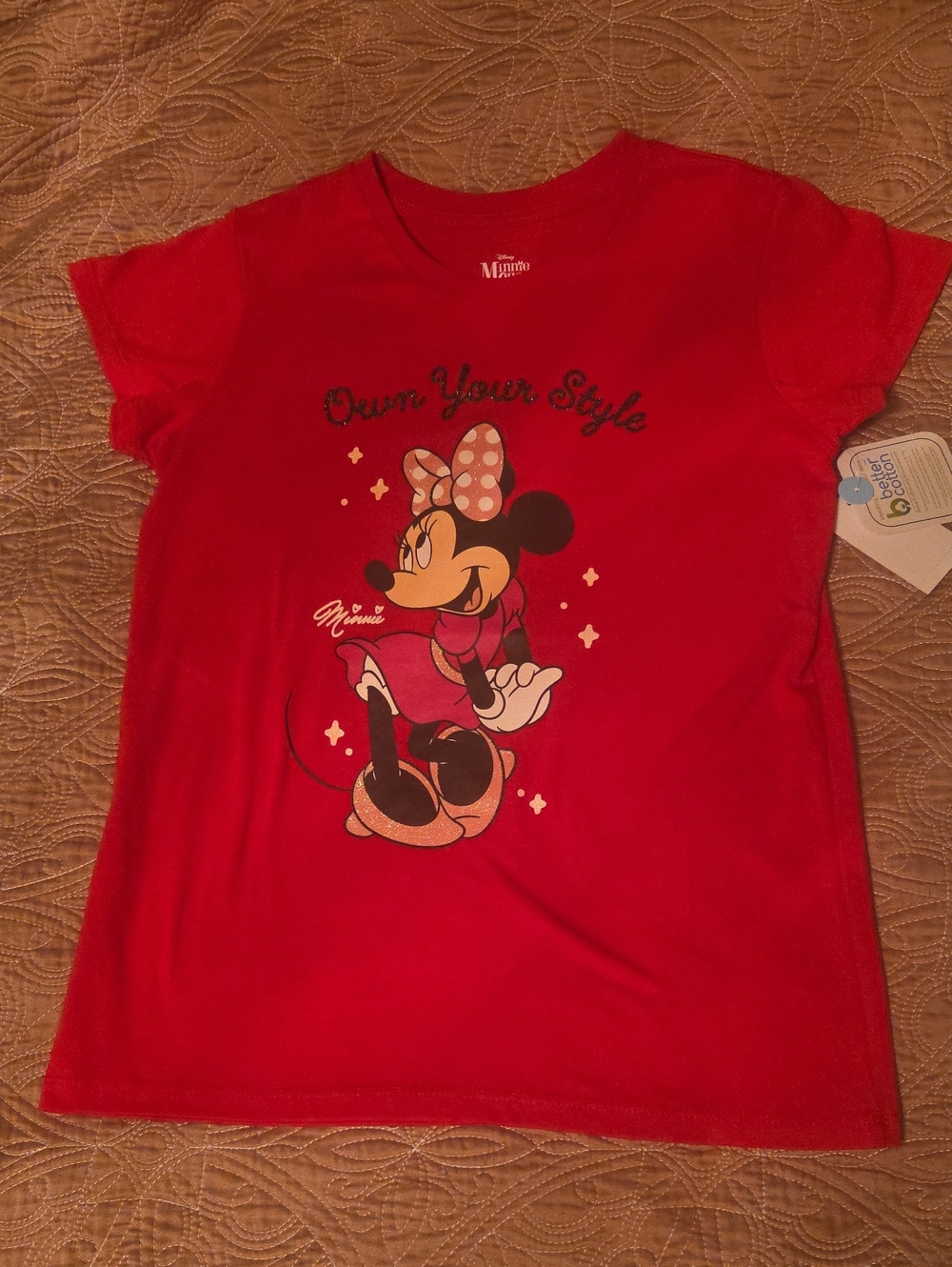 Disney Red Minnie Mouse 'Own Your Style' Girls Tee